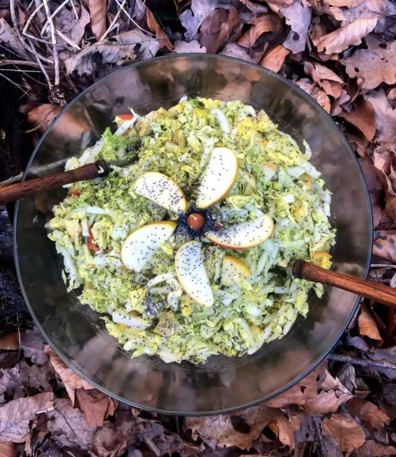 A dish prepared on the land